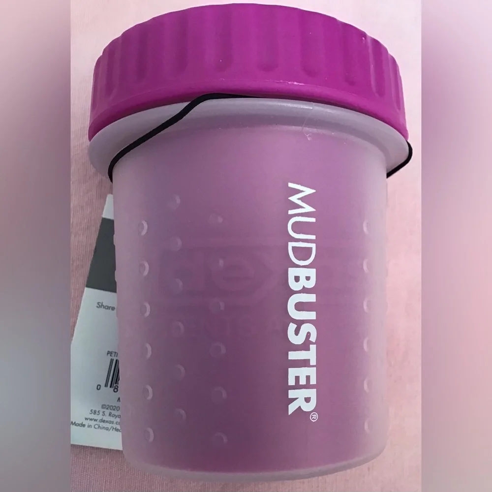 NWT Dexas MudBuster Portable Dog Paw Cleaner Purple Soft Gentle Silicone